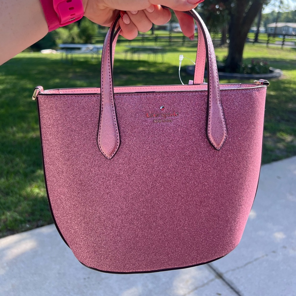 BRAND NEW KATE SPADE PINK GLITTER